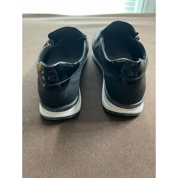 Remonte Soft Women's Black Leather Textured Slip-On Sneakers Size EU 37 New - Picture 5 of 12